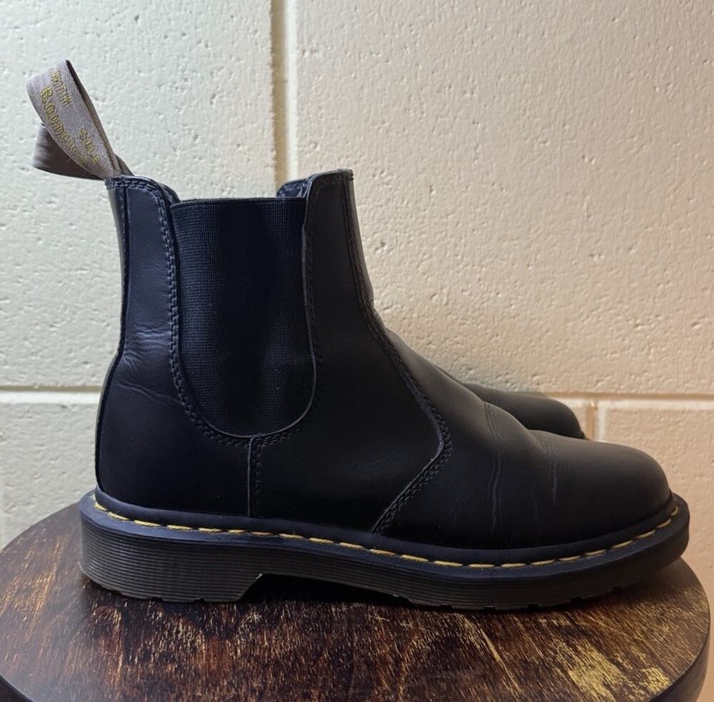 Dr Martens 2976 Bex Chelsea Boot Mens US 7 W 8 Soft Toe Work Black Leather Ankle